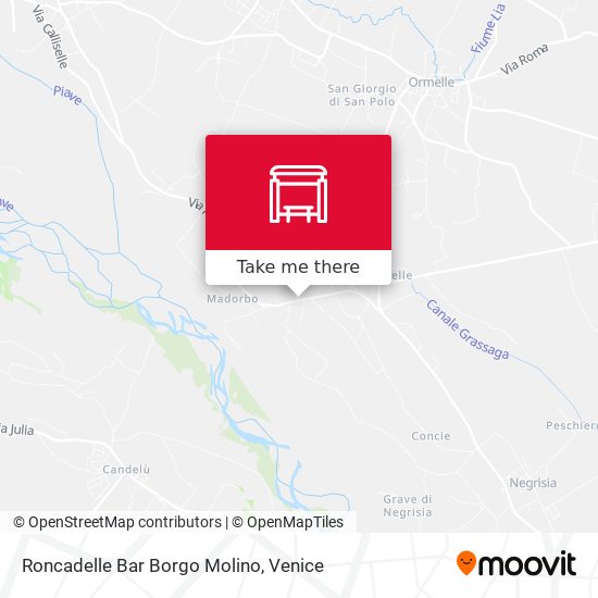 Roncadelle Bar Borgo Molino map