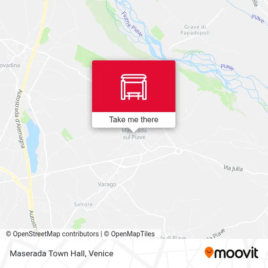 Maserada Town Hall map