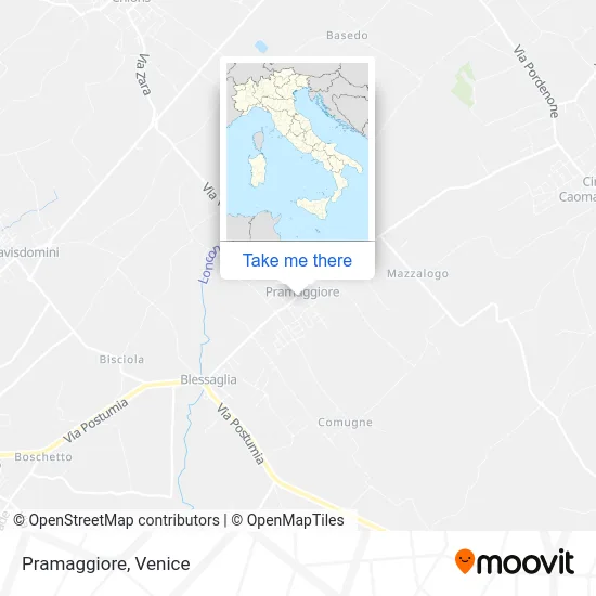 Pramaggiore map