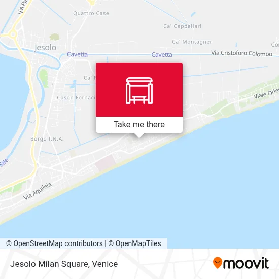 Jesolo Milan Square map