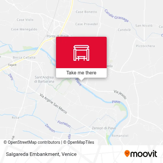 Salgareda Embankment map