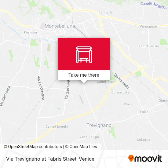 Via Trevignano at Fabris Street map