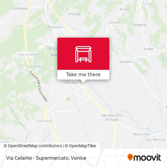 Via Celante - Supermercato map