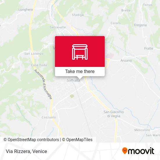 Via Rizzera map