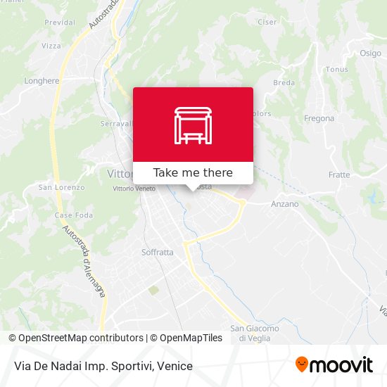 Via De Nadai Imp. Sportivi map