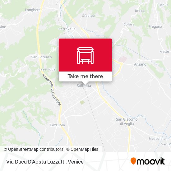Via Duca D'Aosta Luzzatti map
