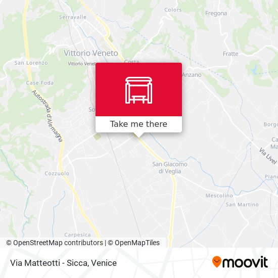 Via Matteotti - Sicca map
