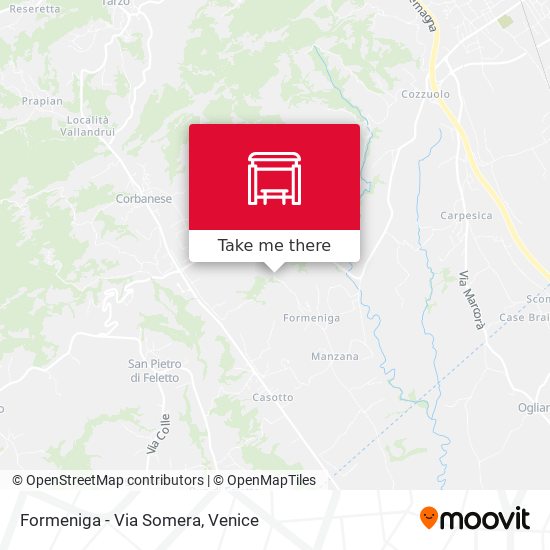 Formeniga - Via Somera map