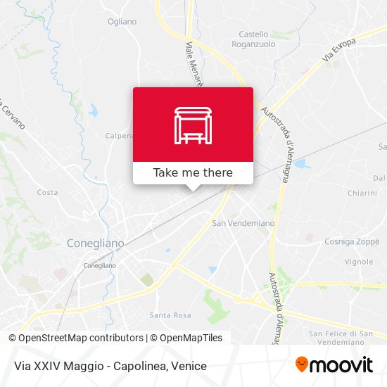 Via XXIV Maggio - Capolinea map