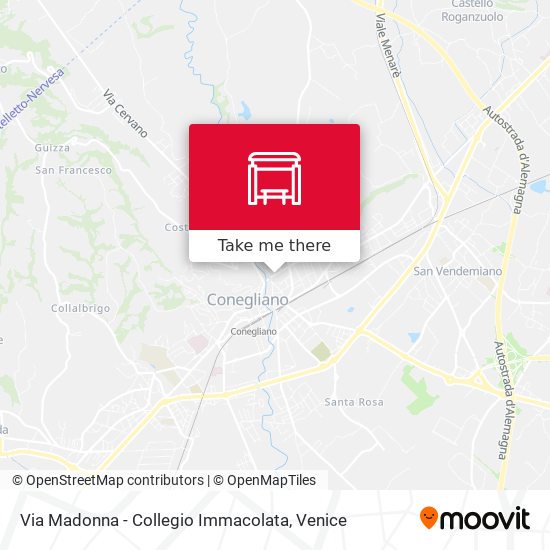 Via Madonna - Collegio Immacolata map