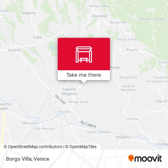 Borgo Villa map