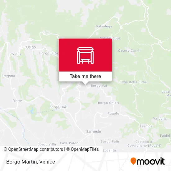 Borgo Martin map
