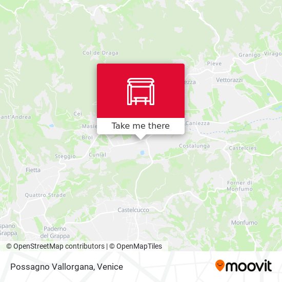 Possagno Vallorgana map