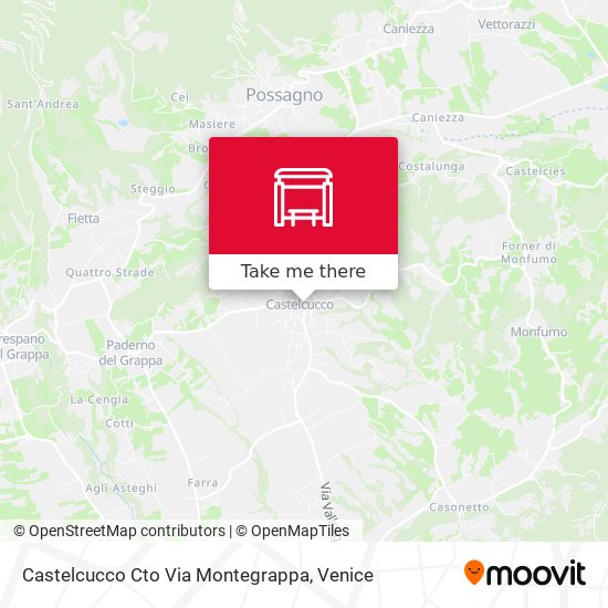 Castelcucco Cto Via Montegrappa map