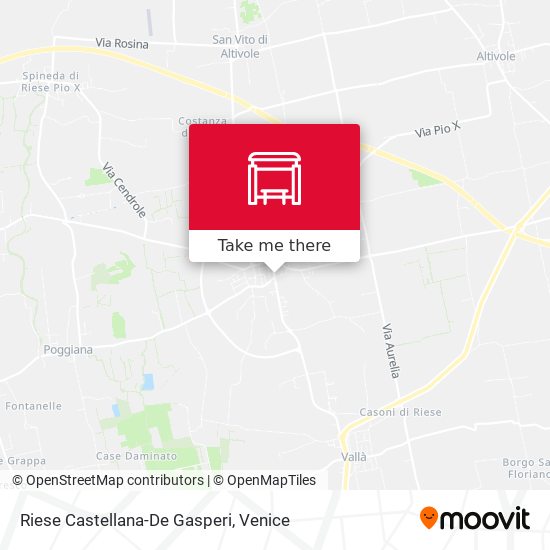 Riese Castellana-De Gasperi map