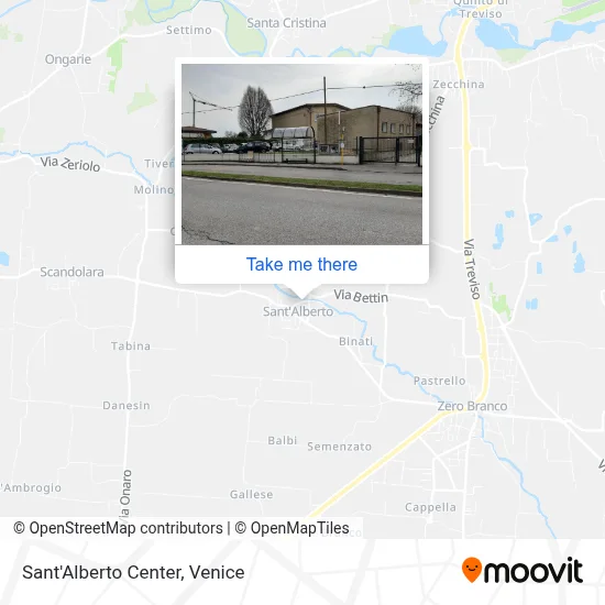 Sant'Alberto Center map