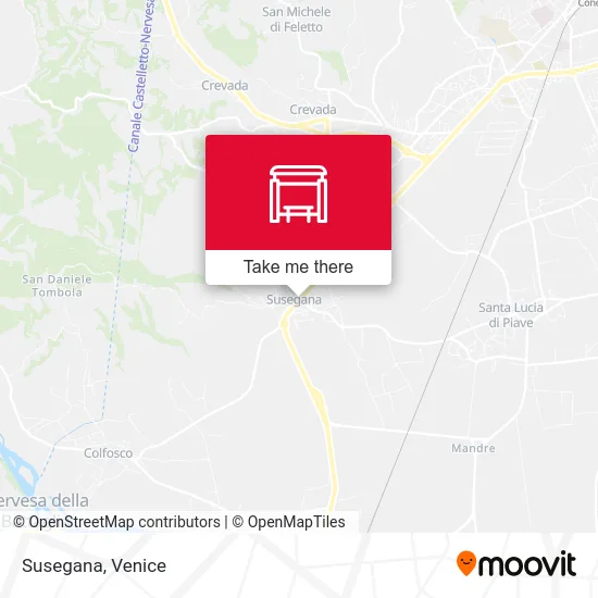 Susegana map
