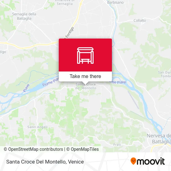 Santa Croce Del Montello map