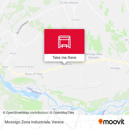Mosnigo Zona Industriale map