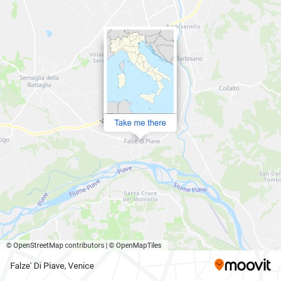 Falze' Di Piave map