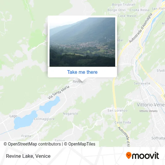 Revine Lake map