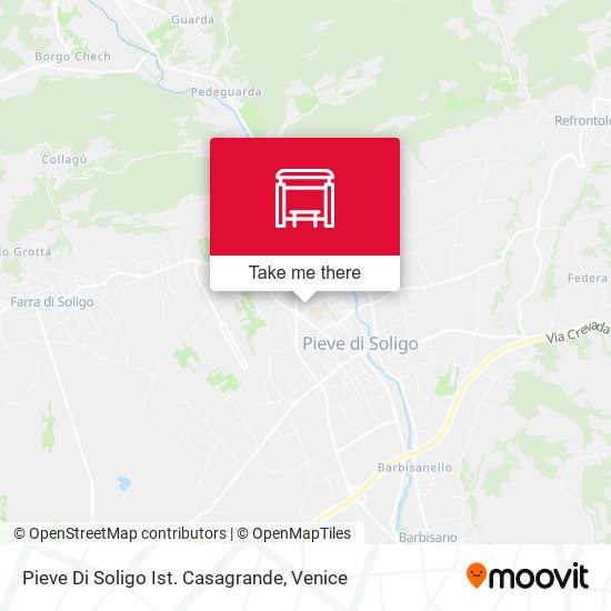 Pieve Di Soligo Ist. Casagrande map