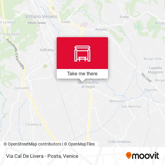 Via Cal De Livera - Posta map