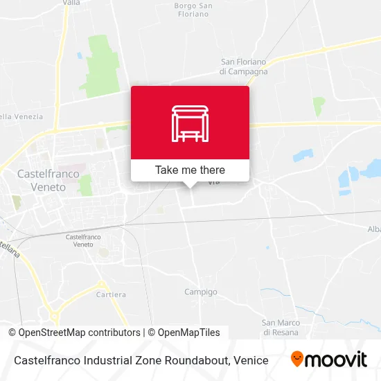 Castelfranco Industrial Zone Roundabout map