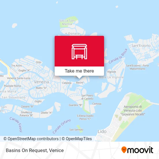 Basins On Request map