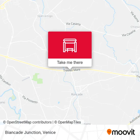 Biancade Junction map