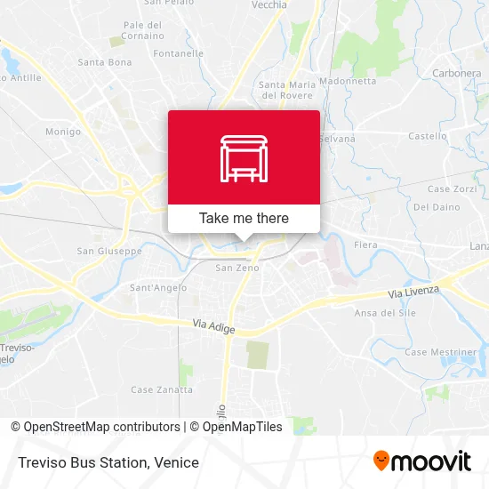 Treviso Bus Station map