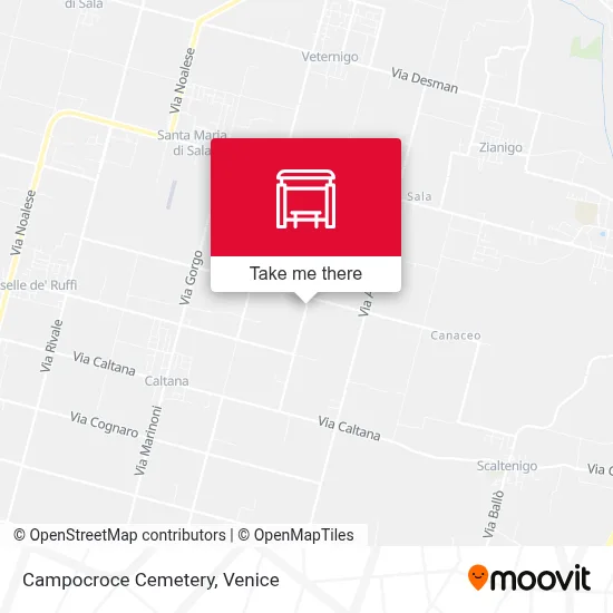 Campocroce Cemetery map
