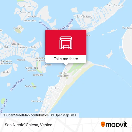 San Nicolo Church map
