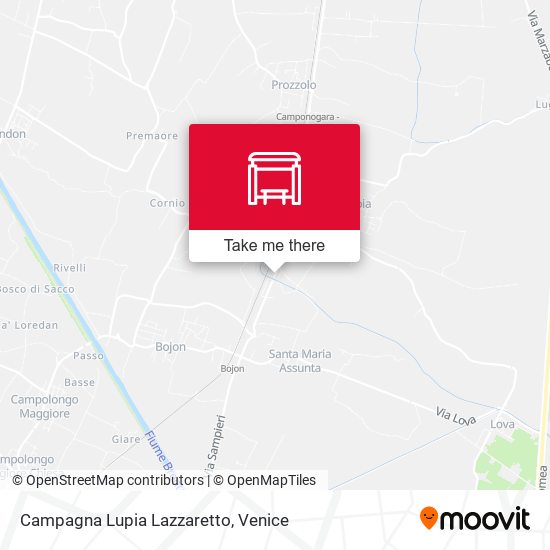 Campagna Lupia Lazzaretto map