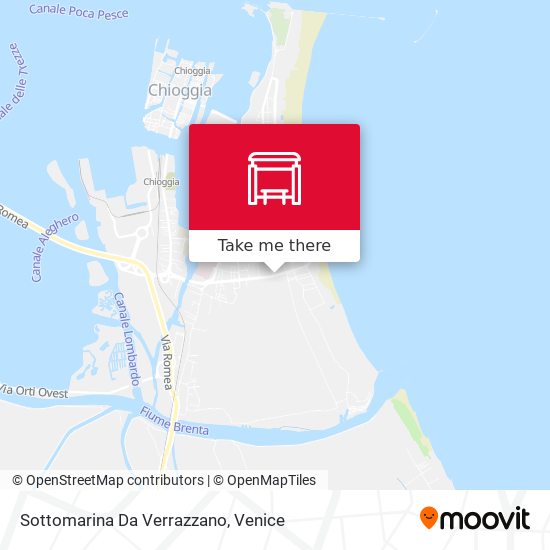Sottomarina Da Verrazzano map