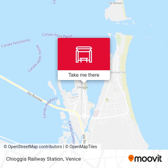 Chioggia Railway Station map