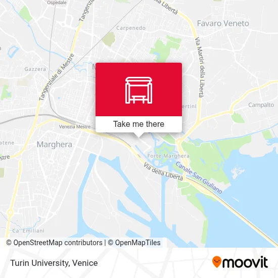Turin University map