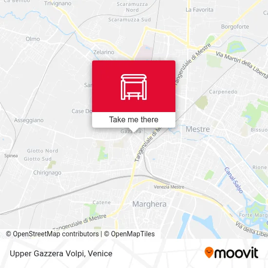 Upper Gazzera Volpi map