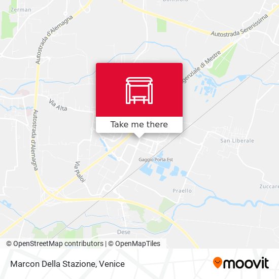 Marcon Della Stazione map