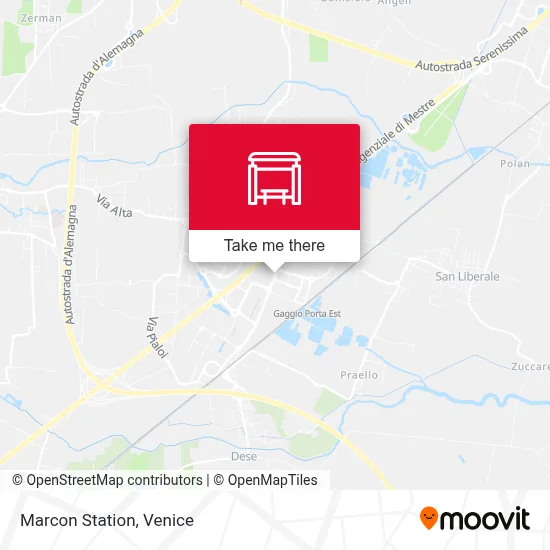 Marcon Station map