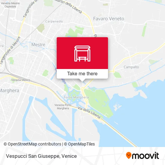 Vespucci San Giuseppe map