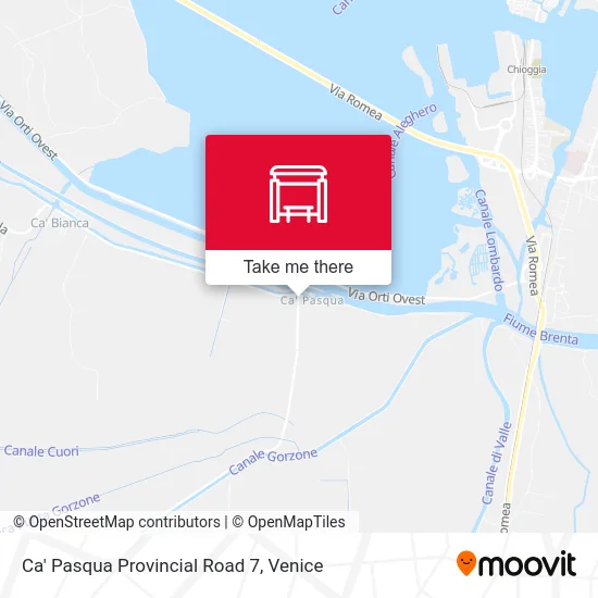 Ca' Pasqua Provincial Road 7 map