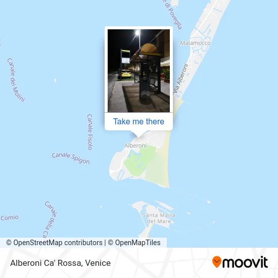 Alberoni Ca' Rossa map