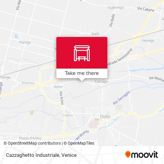 Cazzaghetto Industriale map