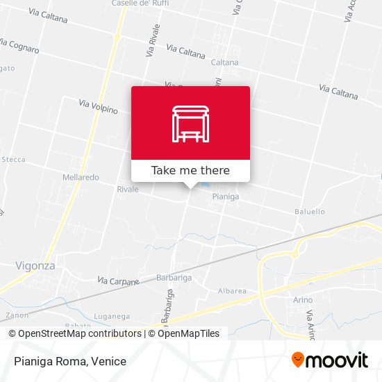 Pianiga Roma map