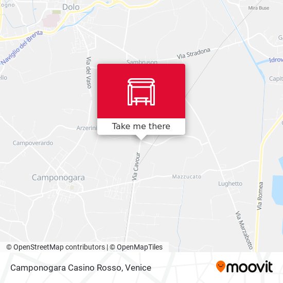 Camponogara Casino Rosso map