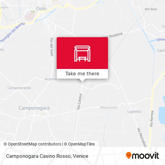 Camponogara Casino Rosso map