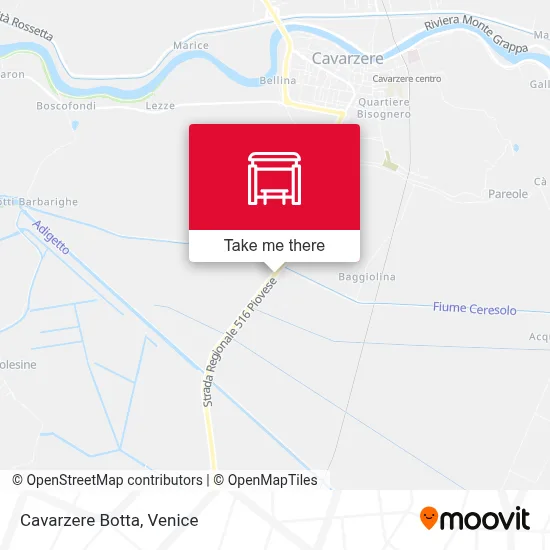 Cavarzere Botta map