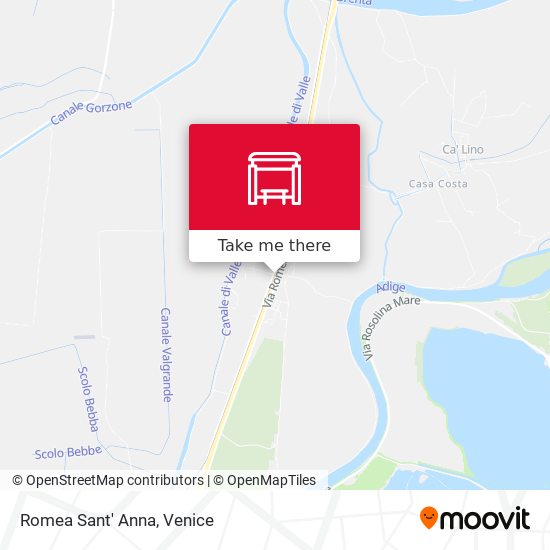 Romea Sant' Anna map