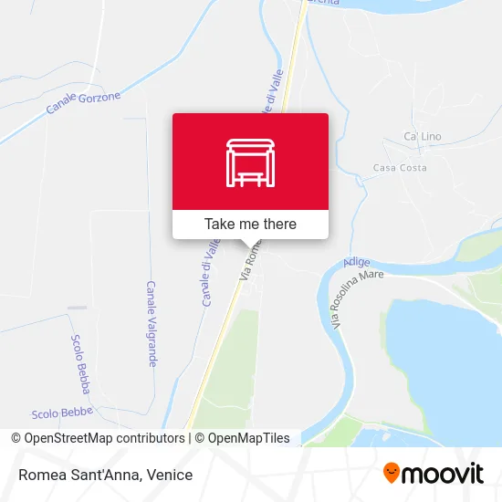 Romea Sant'Anna map